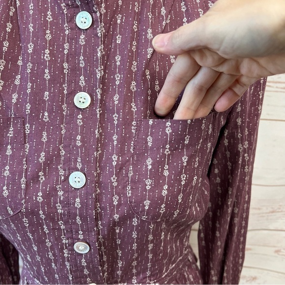 Marc Jacobs Puff Sleeve Floral Cottagecore Peplum Blouse - Picture 6 of 10